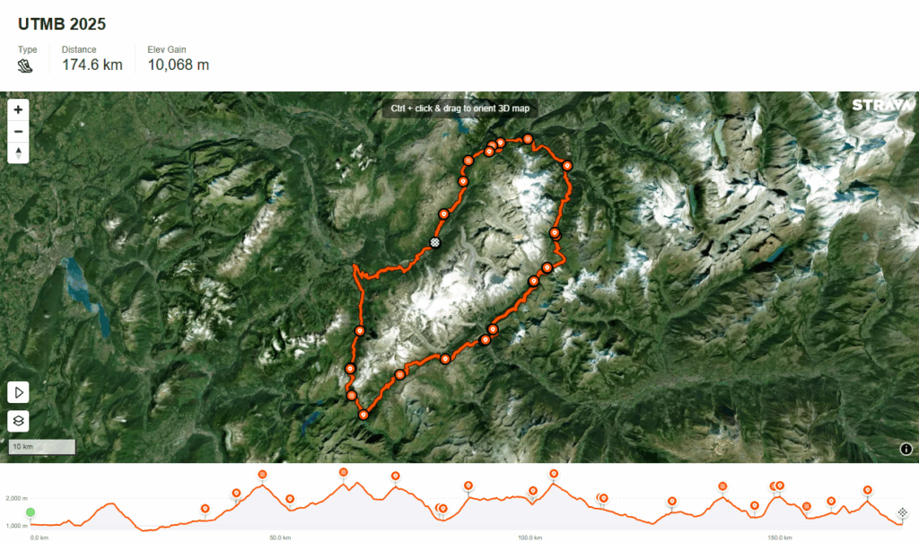 UTMB 2025 Map